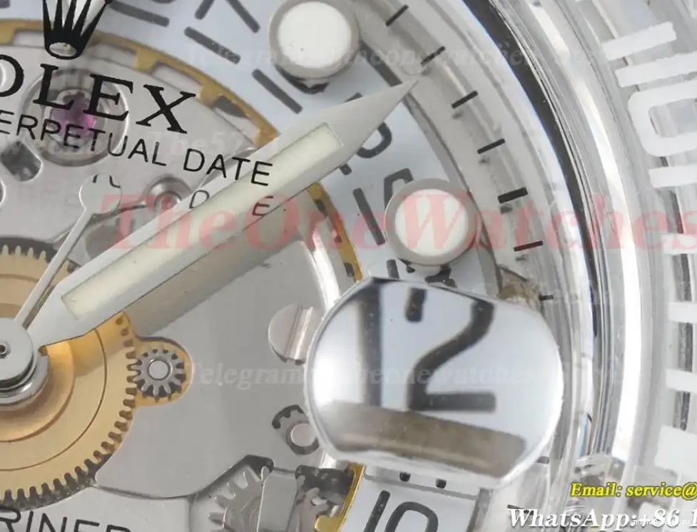 A2824 Dial 40MM Submariner F8F RU Acrylic Skeleton 0606
